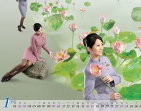 精彩推荐：台湾美女空姐2010年日历图组