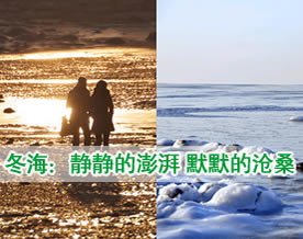 静静的澎湃 默默的沧桑——走近冬海之一：葫芦岛的日出