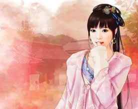 李白：清平调词-云想衣裳花想容