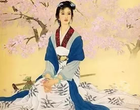 张泌：浣溪沙·独立寒阶望月华